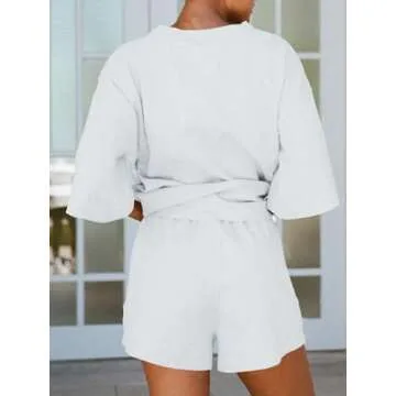 Tankaneo Women’s Pajama Sets - Cozy 3/4 Sleeve Loungewear