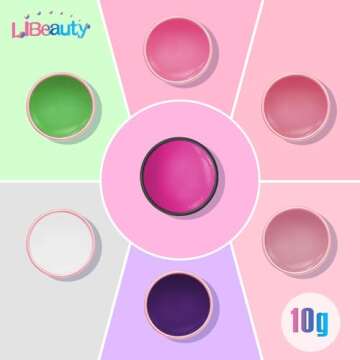 Libeauty Lash Lift Glue Wax, Faint Fragrance Lash Glue Balm for Perfect Eyelash Perm & Brow Lamination, Easy to Apply and Fast Drying & Waterproof (Pink Peach)