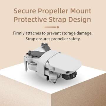 SENSKDN Propeller Holder for DJI Mini Drones - Grey