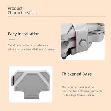 SENSKDN Propeller Holder for DJI Mini Drones - Grey