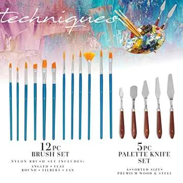 62-Piece Premium Acrylic Art Paint Set for All Ages