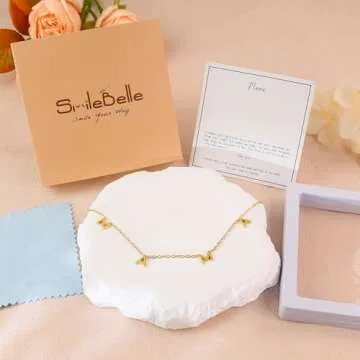 SmileBelle Mama Necklace as New Mom Gifts, Mom to Be Gift as First Time Mommy Gifts Mom Necklace as Pregnancy Gifts for Expecting Mom Mother Day Gifts as New Mom Gifts After Birth