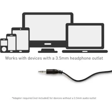 Panasonic Headphones, Lightweight Over the Ear Wired Headphones with Clear Sound and XBS for Extra Bass, Long Cord, 3.5mm Jack for Phones and Laptops – RP-HT161-K (Black)