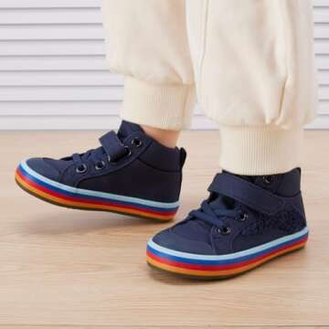 BMCiTYBM Baby Boys Girls Canvas Walking Shoes First Walker Infant Anti-Slip 6 9 12 18 24 Months Mult...