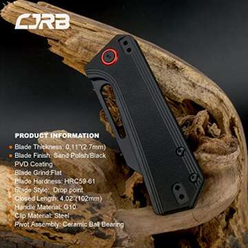 CJRB RUFFIAN Folding Knife – Tactical EDC Excellence