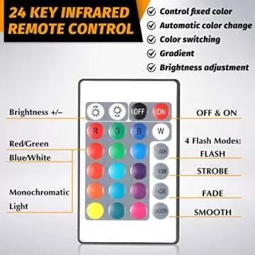 6-Piece 3D Night LED Base with Remote & USB