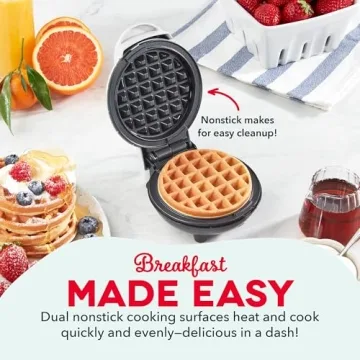 DASH Mini Waffle Maker Compact Non-Stick Versatile Breakfast