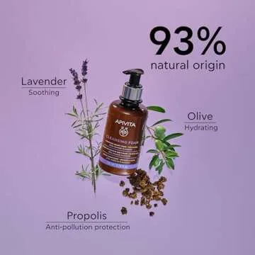 Apivita Foaming Face Wash for Gentle Makeup Removal