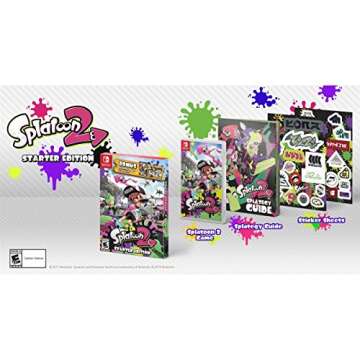 Splatoon 2 - Starter Edition Bundle - Nintendo Switch - Game, Guide & Stickers