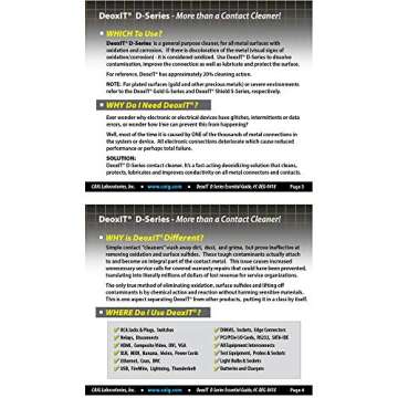 DeoxIT D5S-6 Spray, More Than A Contact Cleaner, 142g, Integrated Straw
