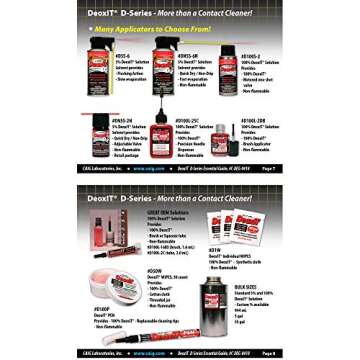 DeoxIT D5S-6 Spray, More Than A Contact Cleaner, 142g, Integrated Straw