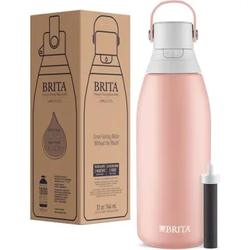 Brita Stainless Steel Filter Water Bottle BPA-Free Insulated