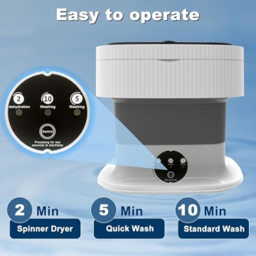 Mini Portable Washing Machine for Travel and Delicates
