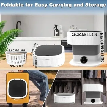 Mini Portable Washing Machine for Travel and Delicates