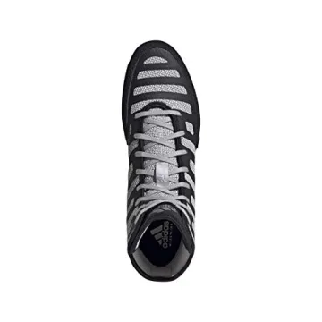 adidas Unisex Varner Wrestling Shoes in Black Grey