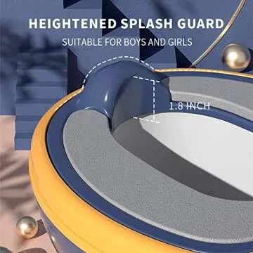 Realistic Potty Training Toilet with Soft Seat and Splash Guard