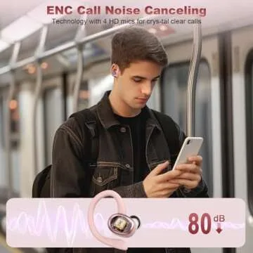 Wireless Earbuds with 50H Battery & Noise Cancellation