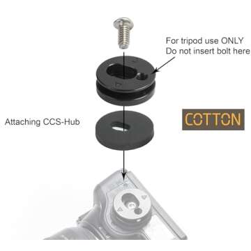 Cotton Carrier 3768 Spare Flat Hub - Essential Camera Accessory for Photographers