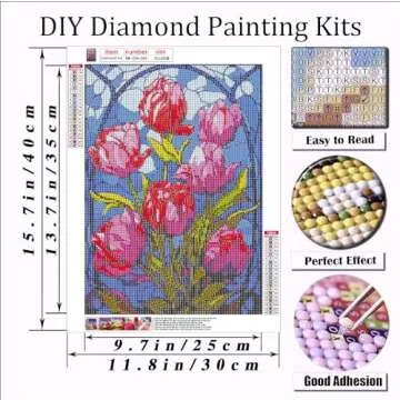 RYMILIE Tulips Diamond Painting Kits for Adults - Craft Joy