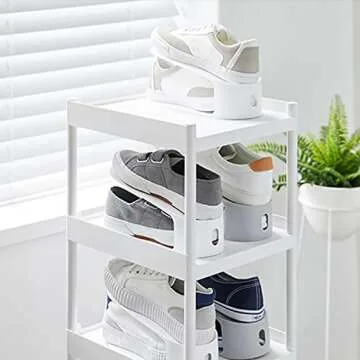 Space Saving Shoe Organizer - Carrotez Shoe Slots 3 Pack