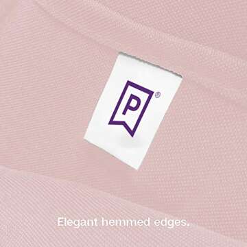 Gee Di Moda Rectangle Tablecloth - 70 x 120 Inch Pink Table Cloth for 6 or 8 Foot Rectangle Table - Heavy Duty Washable Fabric - for Buffet Table, Holiday Party, Dinner, Wedding & Baby Shower