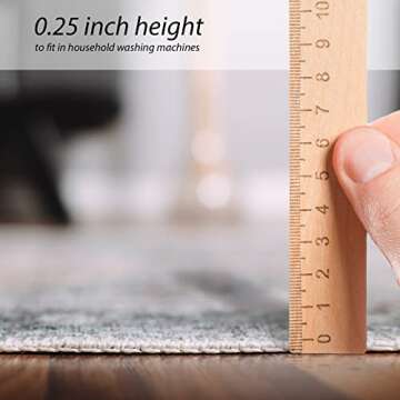 RugOver Machine Washable Area Rug, Pet-Friendly and Non-Slip Indoor Carpet for Kitchen, Bathroom, Li...