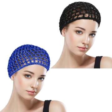 WLLHYF Net Shower Cap 2 PCS for Hair Care