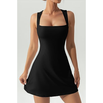 QINSEN Bodycon Dress with Square Neck for All Occasions