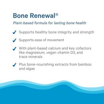 PURE SYNERGY Bone Renewal | Bioavailable Calcium with Cofactors | Natural, Vegan Bone Health Supplement with Vitamin D3, K2, Magnesium, & Boron | for Lasting Bone Strength (150 Capsules)
