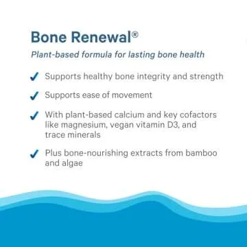 PURE SYNERGY Bone Renewal | Bioavailable Calcium with Cofactors | Natural, Vegan Bone Health Supplement with Vitamin D3, K2, Magnesium, & Boron | for Lasting Bone Strength (150 Capsules)