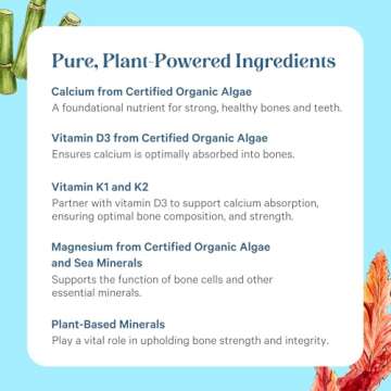 PURE SYNERGY Bone Renewal | Bioavailable Calcium with Cofactors | Natural, Vegan Bone Health Supplement with Vitamin D3, K2, Magnesium, & Boron | for Lasting Bone Strength (150 Capsules)