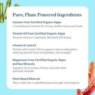 PURE SYNERGY Bone Renewal | Bioavailable Calcium with Cofactors | Natural, Vegan Bone Health Supplement with Vitamin D3, K2, Magnesium, & Boron | for Lasting Bone Strength (150 Capsules)