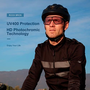 ROCKBROS Photochromic Cycling Sunglasses - Perfect for All Conditions