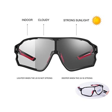 ROCKBROS Photochromic Cycling Sunglasses - Perfect for All Conditions