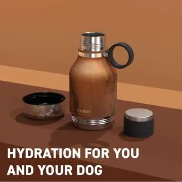 Portable Insulated Travel Bottle for Pet Owners 37 Ounce