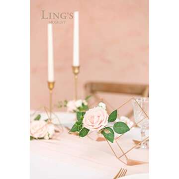 Gold Geometric Rustic Wedding Centerpieces for Decor