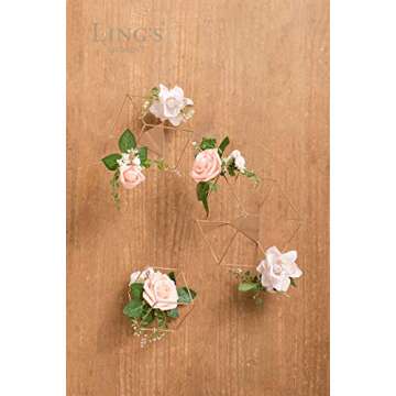 Gold Geometric Rustic Wedding Centerpieces for Decor