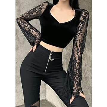 Stylish Gothic Crop Top for Alternative Fashion Lovers