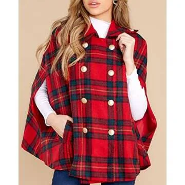 Stylish Winter Plaid Jacket for Women - Perfect Gift