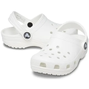 White Crocs Kids' Classic Clog - Size 4 Big Kid
