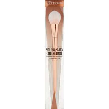 Real Techniques 300 Tapered Blush Brush, Ideal for Blush, Contouring, Finishing Powders for Medium t...