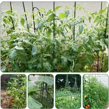 Sturdy 4 Ft Steel Garden Stakes - 25 Pack for Plants