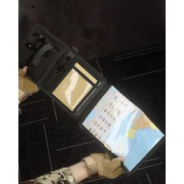 GEEDUD Map Case, Tactical Notebook, Multifunctional Water-resistant Map Case for Military Hiking, Ta...