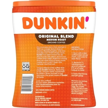 Dunkin' Original Blend Ground Coffee - 30 Ounce