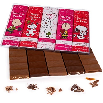 Snoopy Valentine's Chocolate Variety Gift Box, Charlie Brown Snacks, Peanuts Snoopy Gifts for Women,...