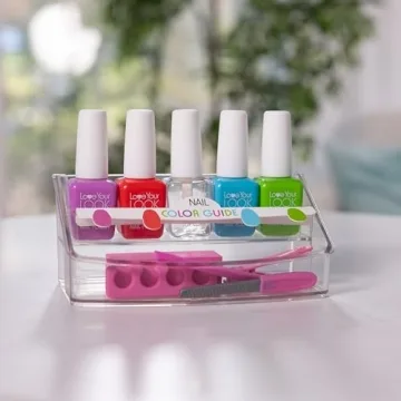 Melissa & Doug Love Your Look Pretend Nail Care Play Set – 20 Pieces for Mess-Free Play Mani-Pedis (DOES NOT CONTAIN REAL COSMETICS) , Pink