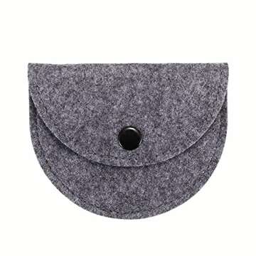 Felt Ukulele Picks,10 Piece Felt Heart Shape Pick for Ukulele Guitar Bass with pick holder case (Multiple colors 10 PCS)