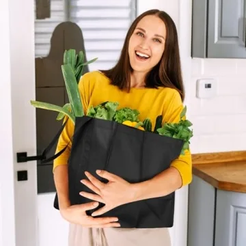 WISELIFE Eco-Friendly Reusable Grocery Bags 10 Pack