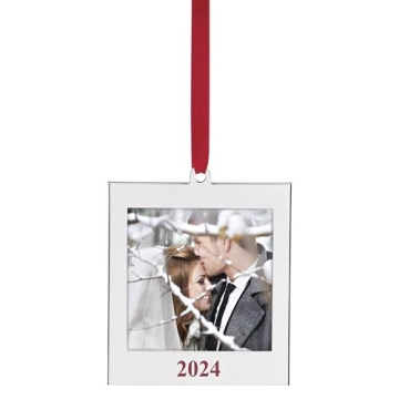 Lenox 2024 Frame Charm Ornament for Cherished Moments