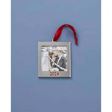 Lenox 2024 Frame Charm Ornament for Cherished Moments